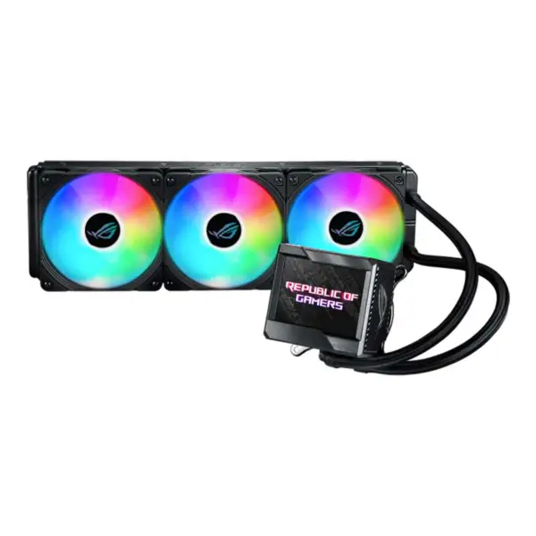 AsUs Rog Ryujin Ii 360 Argb 3fans Radiador integrado arrefecido a água 12ª Geração Cpu Asetek 7ª Geração 3.5in Lcd Pwm Dc Argb Cool Fan