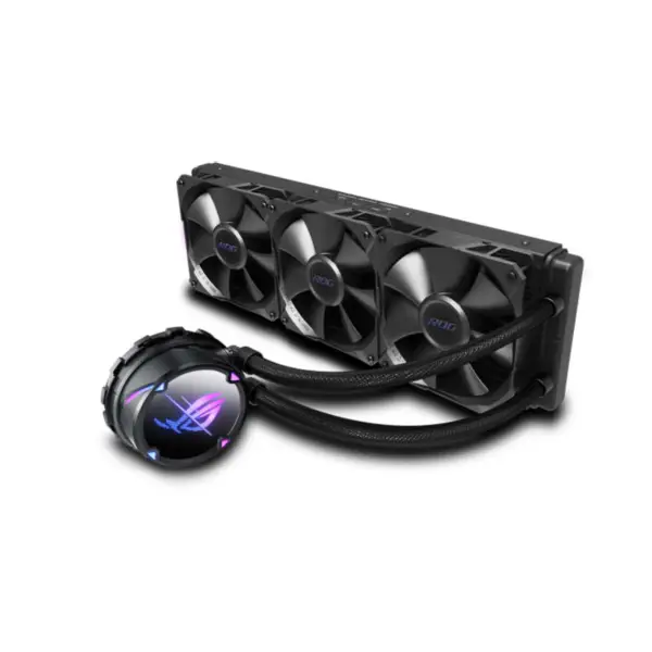 AsUs Rog Strix Lc Ii 360 3fans Radiador de arrefecimento a água integrado 12ª Geração Cpu Asetek 7th Pwm Dc Cpu Cooling