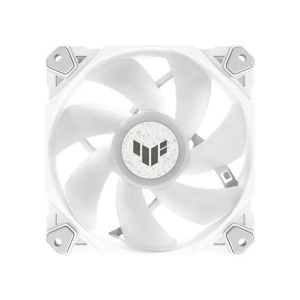 AsUs Tuf Gaming White Heroic Light Tf120 Ventilador de chassis 3 peças Argb Ventilador com controlador de efeito de iluminação Tuf Gaming Tf120 Argb 3em1