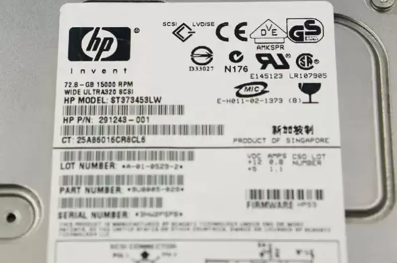 Estação de trabalho 73GB 15K U320 68pin SCSI ST373453LW ST373454LW ST373455LW placa-mãe industrial funcional e bem testada